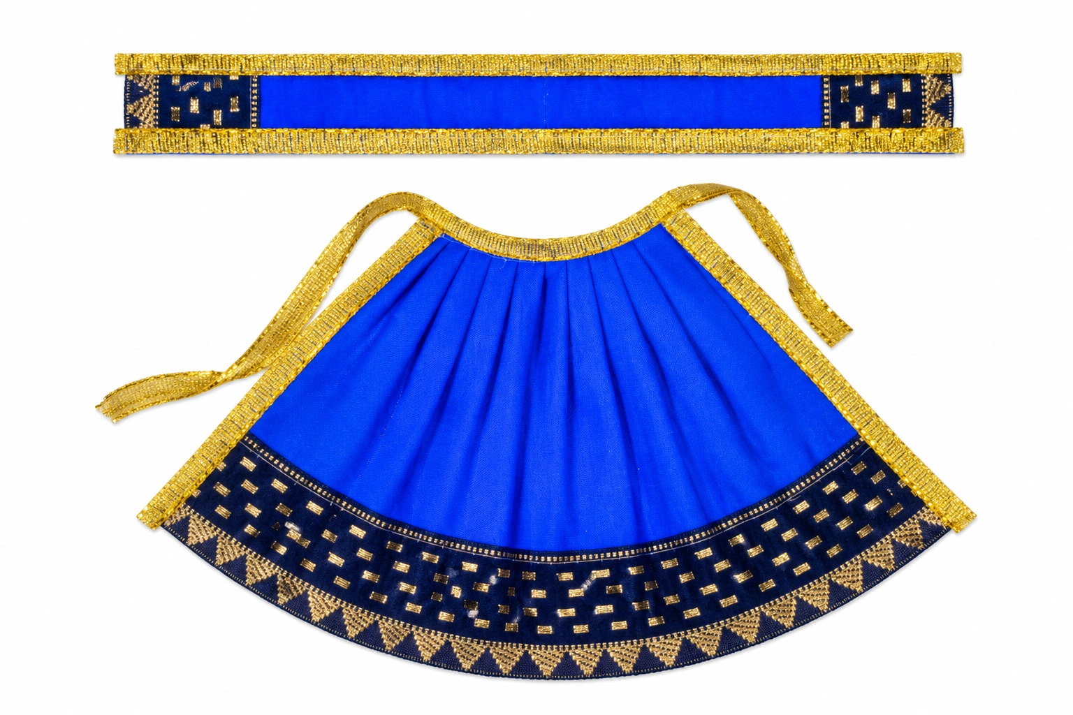 Blue Color Lehenga Patka Size 5 - 00013032