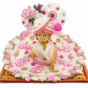 Laddu Gopal Green Premium Designer Dress with Pagdi 0-4 / 00017571
