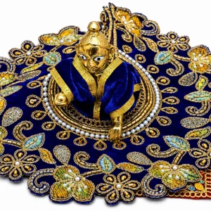 Blue Velvet Laddu Gopal Poshak - 10748
