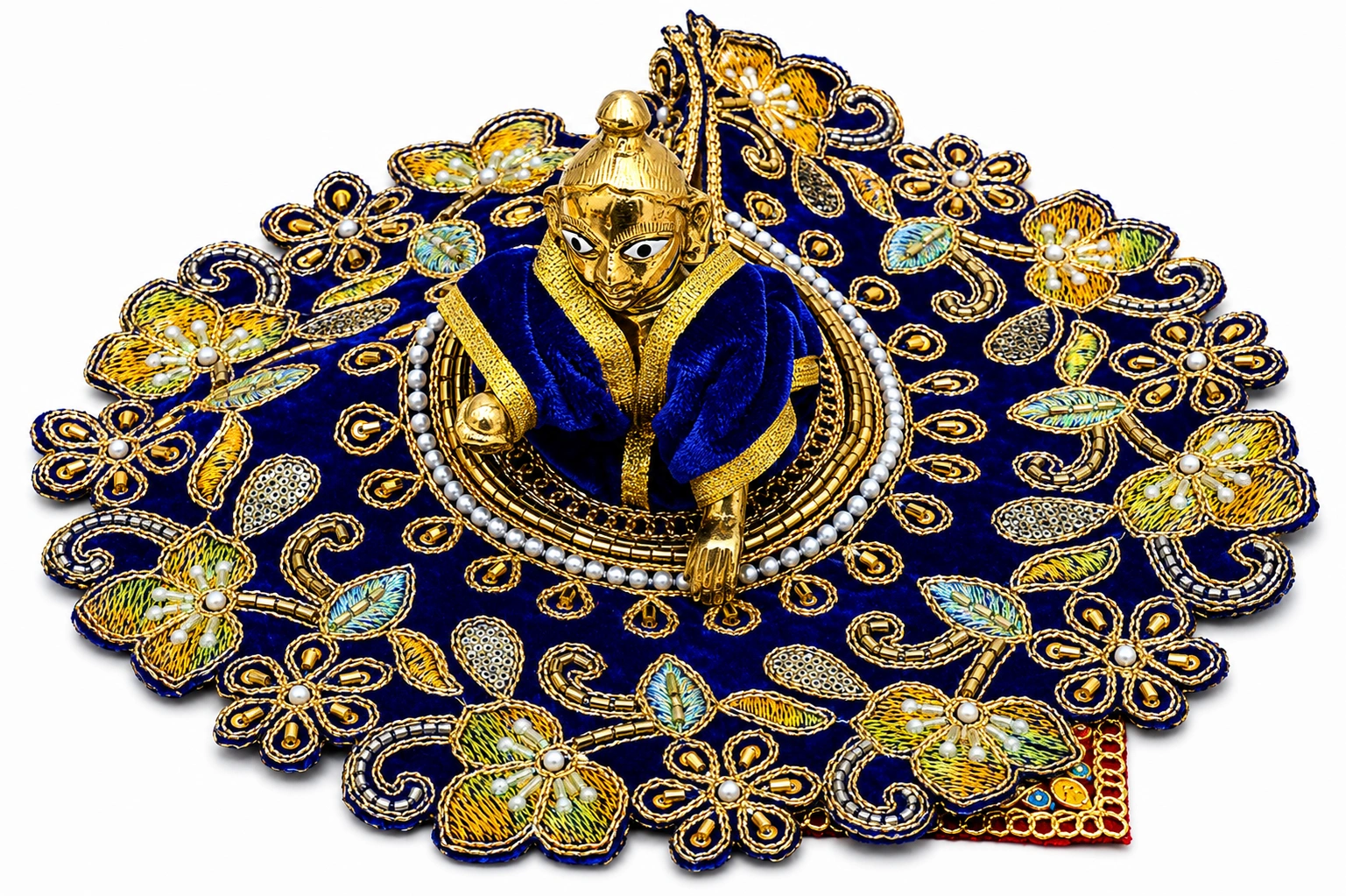 Blue Velvet Laddu Gopal Poshak - 10748
