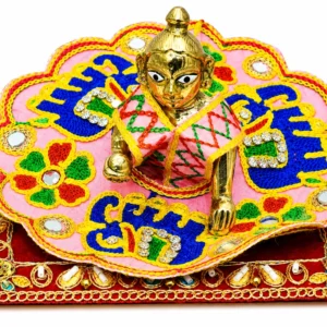 Embroidery Pink Laddu Gopal Poshak Size 1 -1723