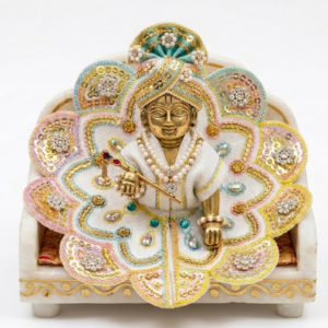 Handcrafted White Laddu Gopal Poshak Size 1 - 1723