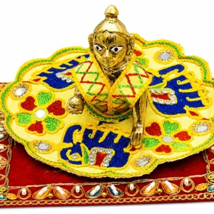 Embroidery Yellow Laddu Gopal Poshak Size 0 -2160