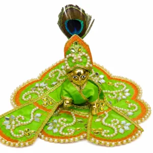 Premium Pearl Green Laddu Gopal Dress - 5673