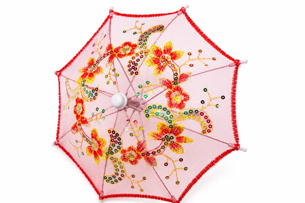 Decorative Red Umbrella - 8269
