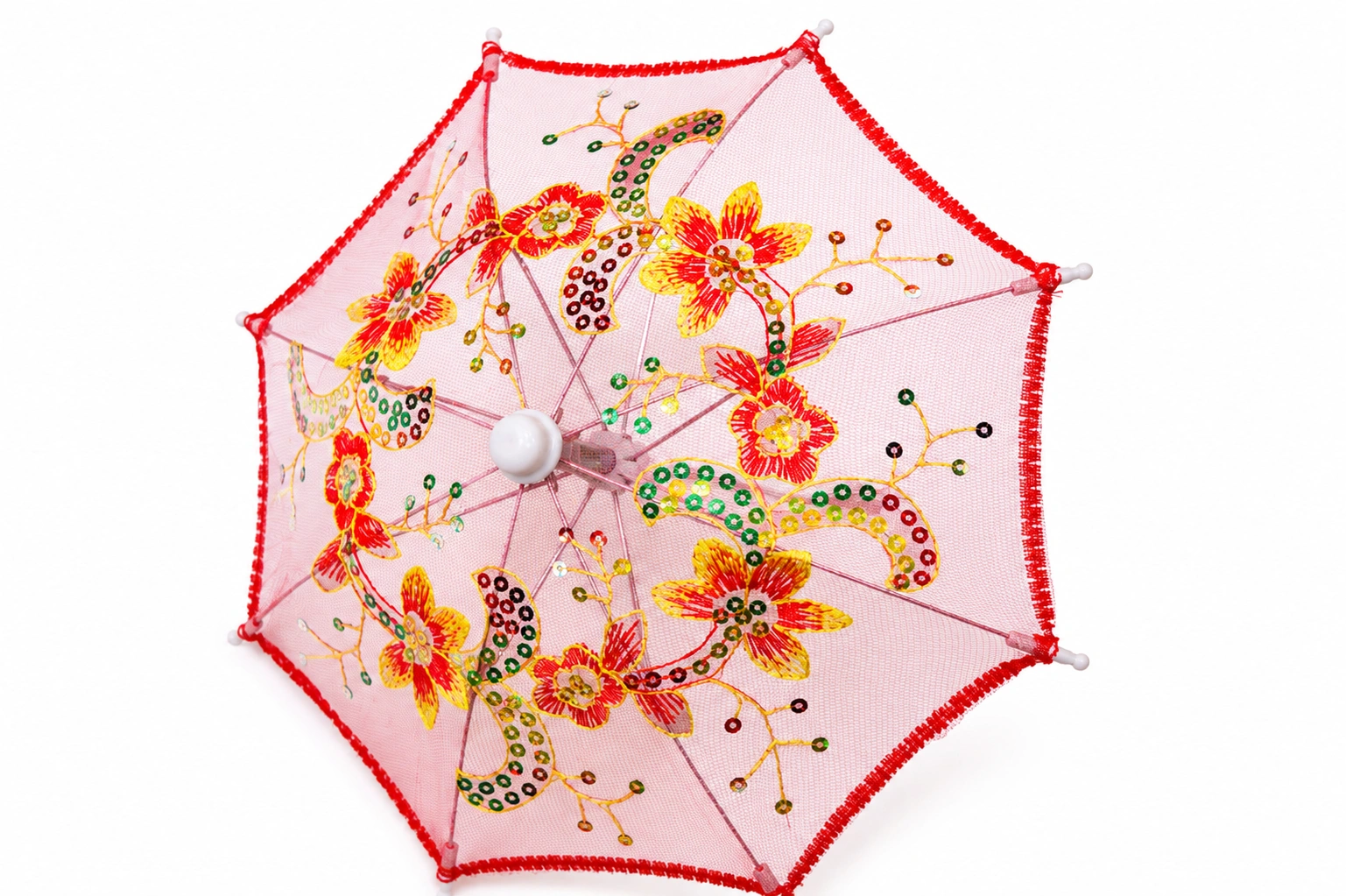 Decorative Red Umbrella - 8269
