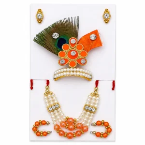 Mukut Mala Set - Orange