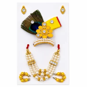 Mukut Mala Set - Yellow
