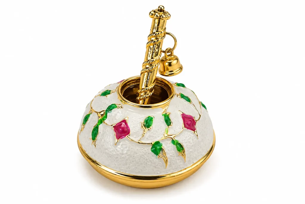 White Makhan Matki for Laddu Gopal