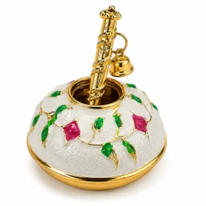 White Makhan Matki for Laddu Gopal